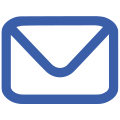 Icono de correo azul