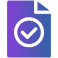 Icono azul de tarjeta